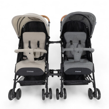 Pack 2 Coches Sprint Gris + Conectores para Mellizos o Hermanos Pack 2 Coches Sprint Gris + Conectores para Mellizos o Hermanos