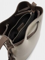 Bolso Bandolera Con Cordón crudo