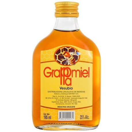 BEBIDA GRAPPAMIEL VESUBIO PETACA 195 ML BEBIDA GRAPPAMIEL VESUBIO PETACA 195 ML