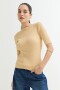 Sweater cuello bote KHAKI