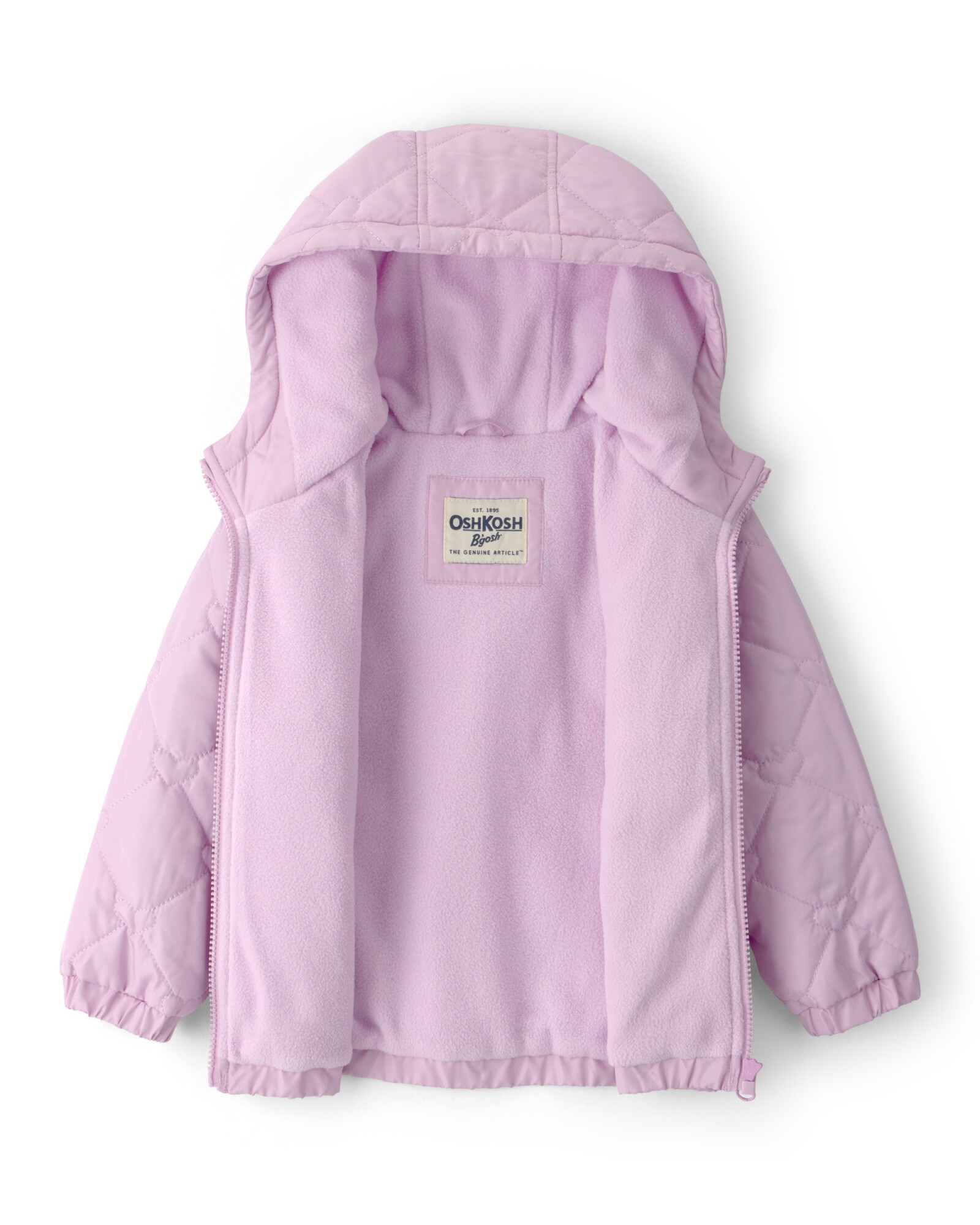 Campera resistente al agua, lila, diseño corazones Sin color