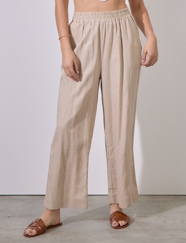 Pantalon Lino KHAKI