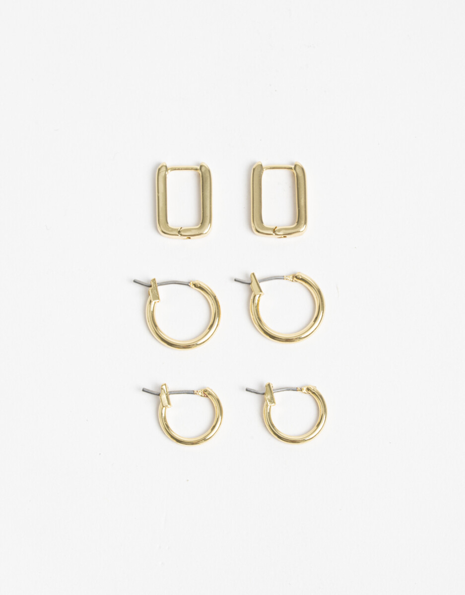 Argolla Set Metal Delicado 
