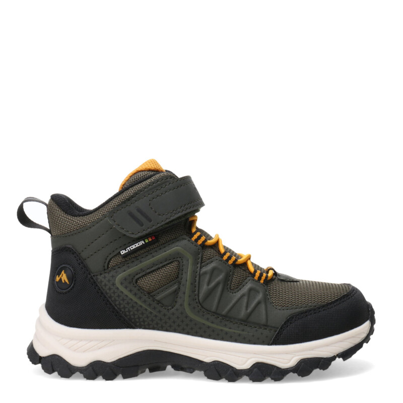 Botas de Niños Croco Kids MONTPELIER acordonada y con velcro Verde Oliva