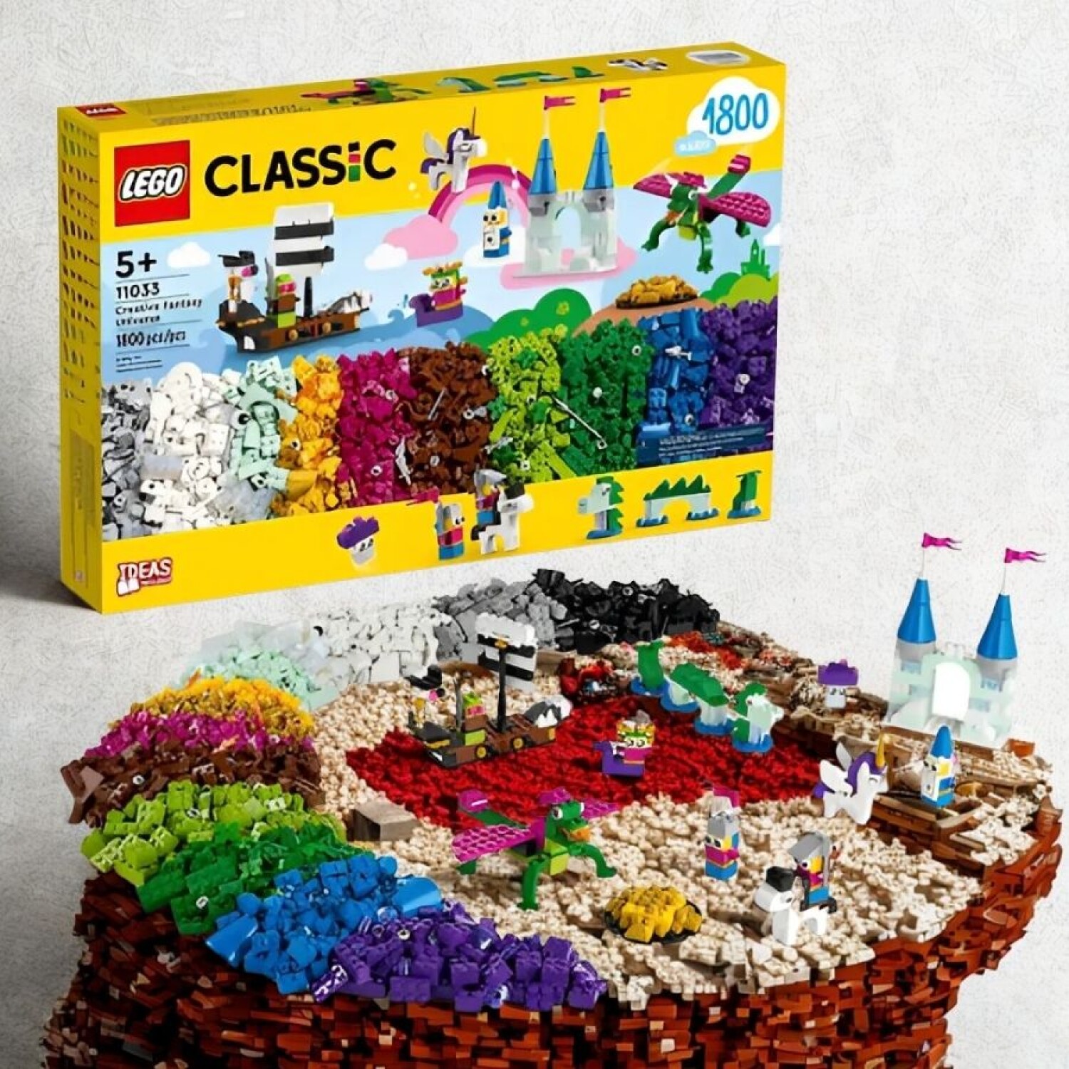 Lego Classic Universo Creativo De Fantasía 11033 De 1800 Piezas En Caja ...