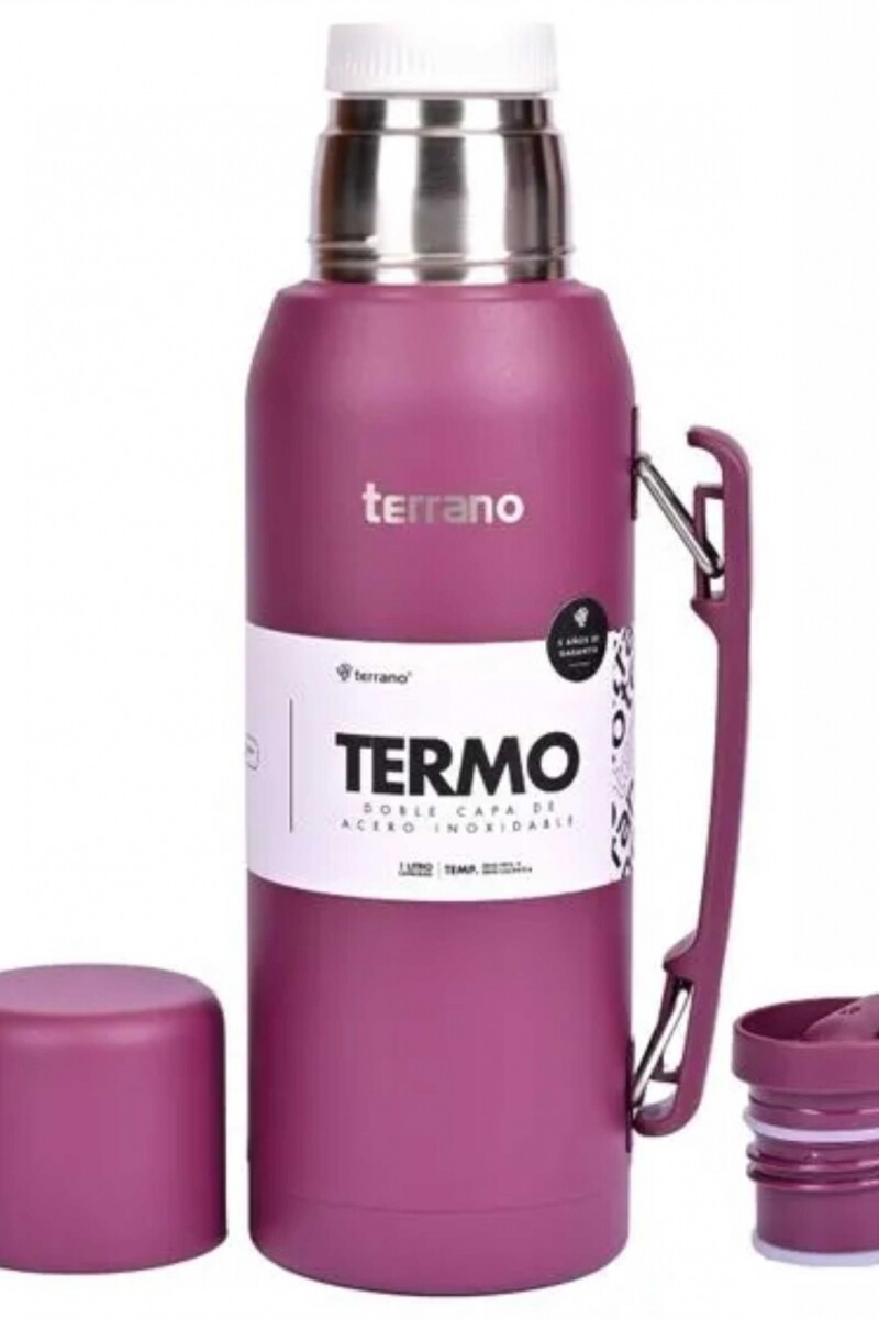 TERMO PREMIUM DE 1LT TERRANO CON MANIJA GRAPE