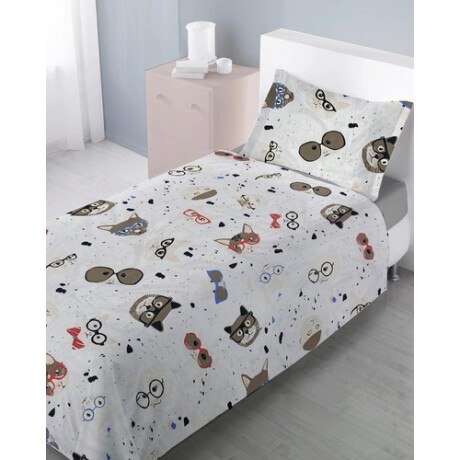 Juego de Sábanas Estampadas 1 Plaza Infantiles Diseño de Gatos Juego de Sábanas Estampadas 1 Plaza Infantiles Diseño de Gatos