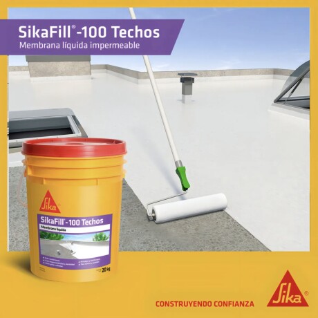 Membrana Líquida Sikafill -100 Techos 20kg Blanco Membrana Líquida Sikafill -100 Techos 20kg Blanco