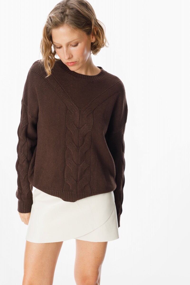 Sweater Hiedra Chocolate