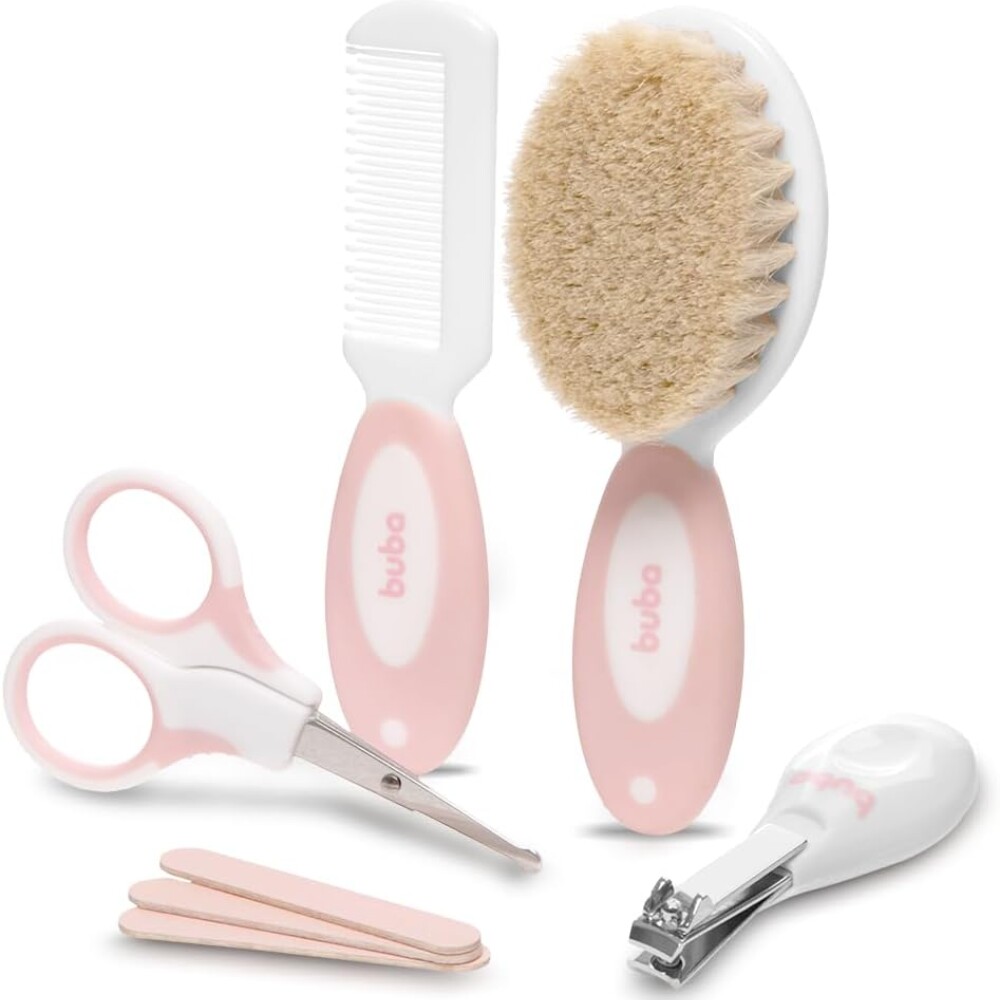 Neccesaire BUBA set cuidados estuche rigido rosado