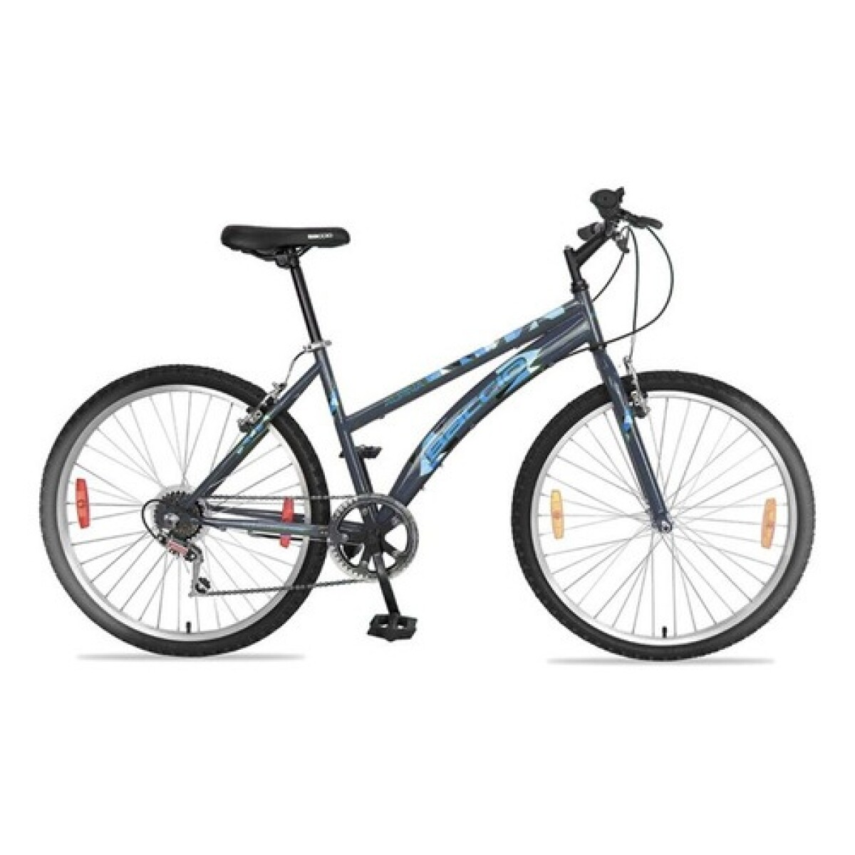 Bicicleta Baccio Alpina Lady Montaña rodado 26 con 6 cambios - Gris/Celeste 