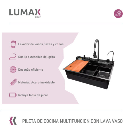 Pileta Acero Inox Multifuncion con lava vaso Pileta Acero Inox Multifuncion con lava vaso