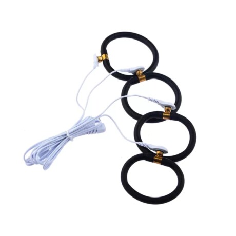 Set De Anillos Peneanos Con Electro-Estimulación Set De Anillos Peneanos Con Electro-Estimulación