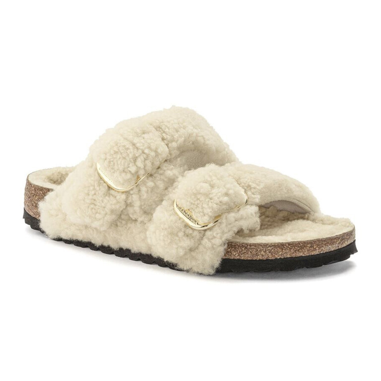 Sandalia Arizona Big Buckle Teddy - Regular Eggshell