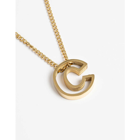 Cadena Corta con Dije Metal Dorado