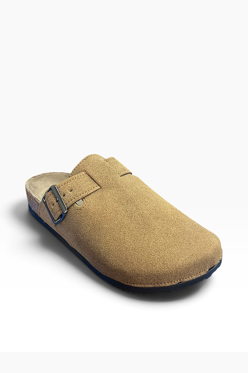 Zueco con hebilla Marron