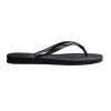 Sandalias Havaianas Slim Gloss Mujer Negro/plata/negro