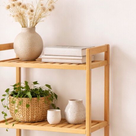 Estantería bambú de 4 estantes - 35x24x100cm Sc