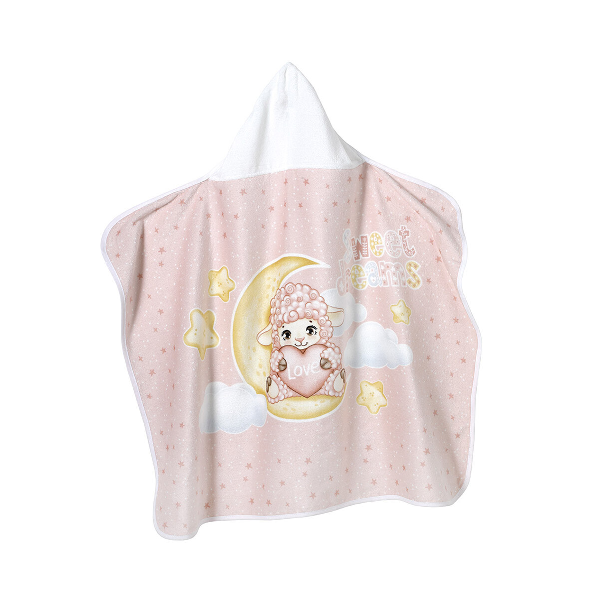Toalla Con Capucha Bebé Döhler Velour 90 x 70 cm - SWEET 