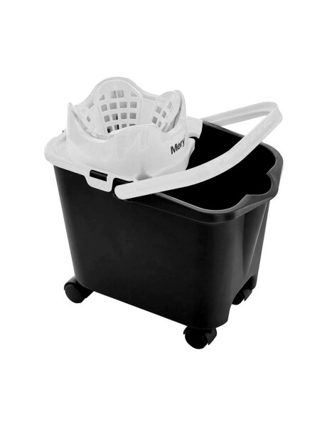 BALDE C/ESCURRIDOR Y RUEDAS 14L GRIS. 38x26x39CM BALDE C/ESCURRIDOR Y RUEDAS 14L GRIS. 38x26x39CM