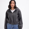 Campera paño Rocio gris oscuro