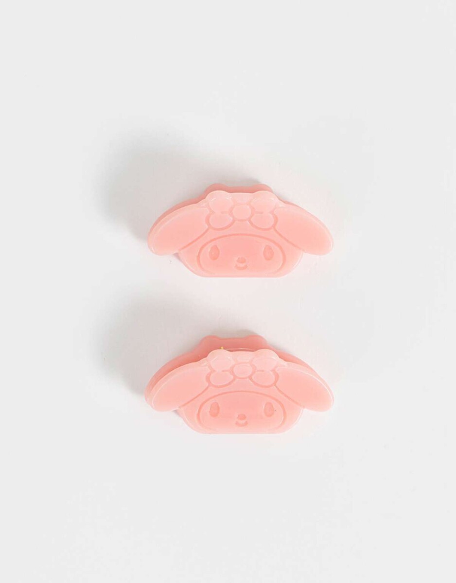 Set De Broches ''my Melody'' - Rosa Claro 