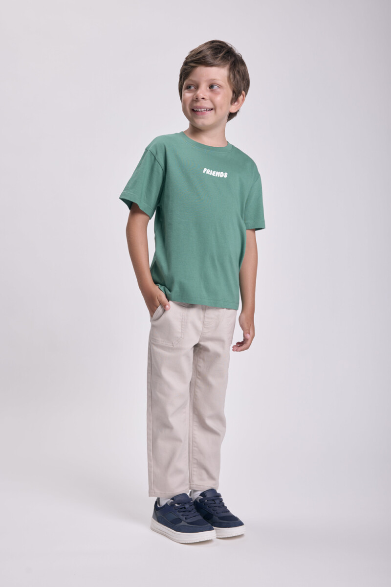 Remera estampa Fungi Verde