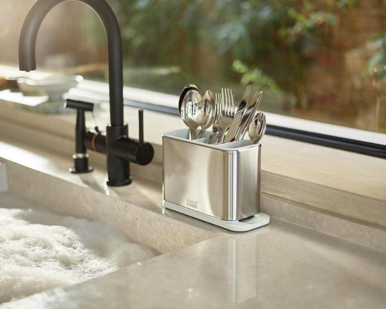 Organizador de cubiertos Surface™ Stainless-Steel Cutlery Drainer Organizador de cubiertos Surface™ Stainless-Steel Cutlery Drainer