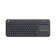 Teclado inalámbrico Logitech K400 Plus TV con touchpad negro Teclado inalámbrico Logitech K400 Plus TV con touchpad negro
