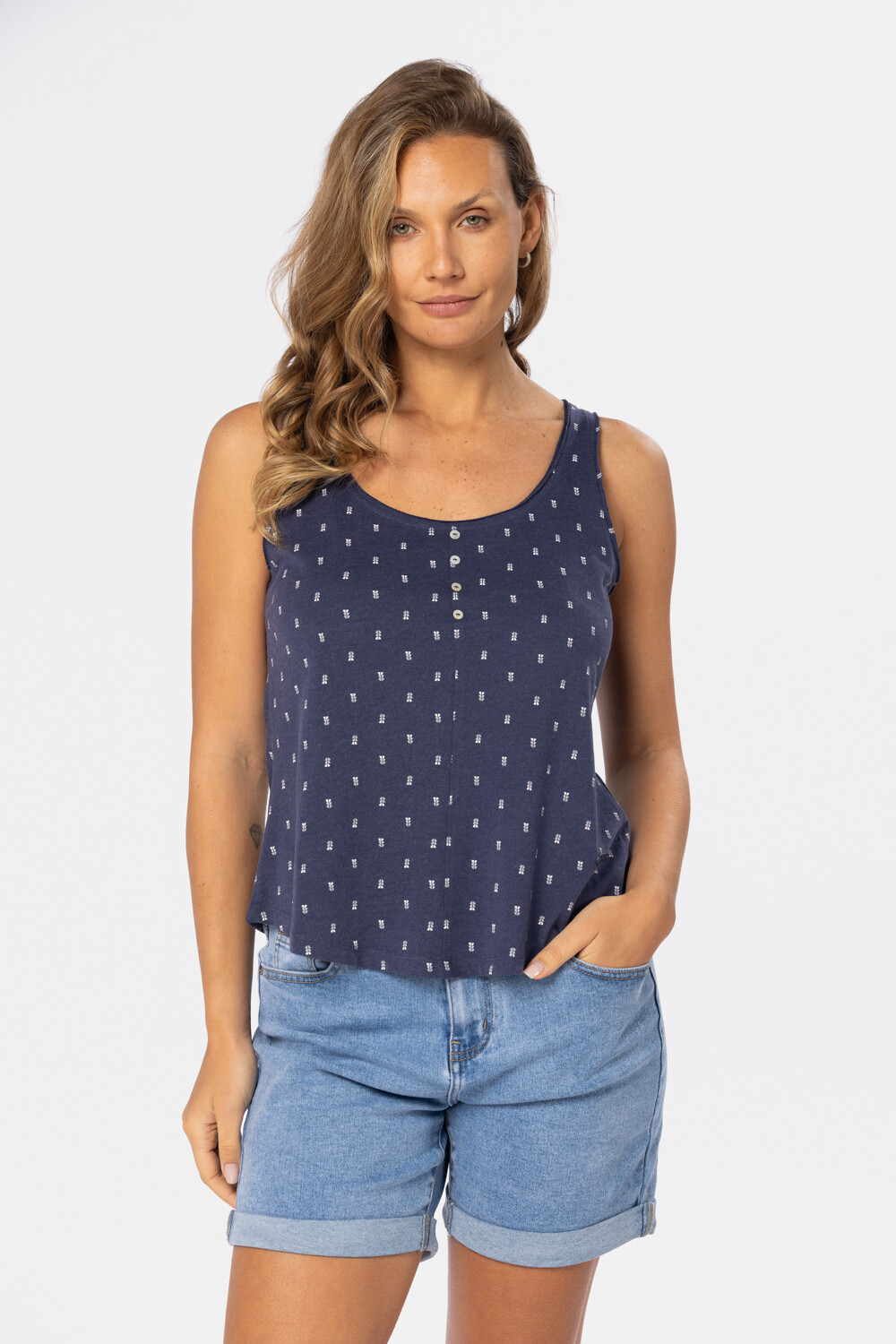 REMERA ESTAMPADA Azul