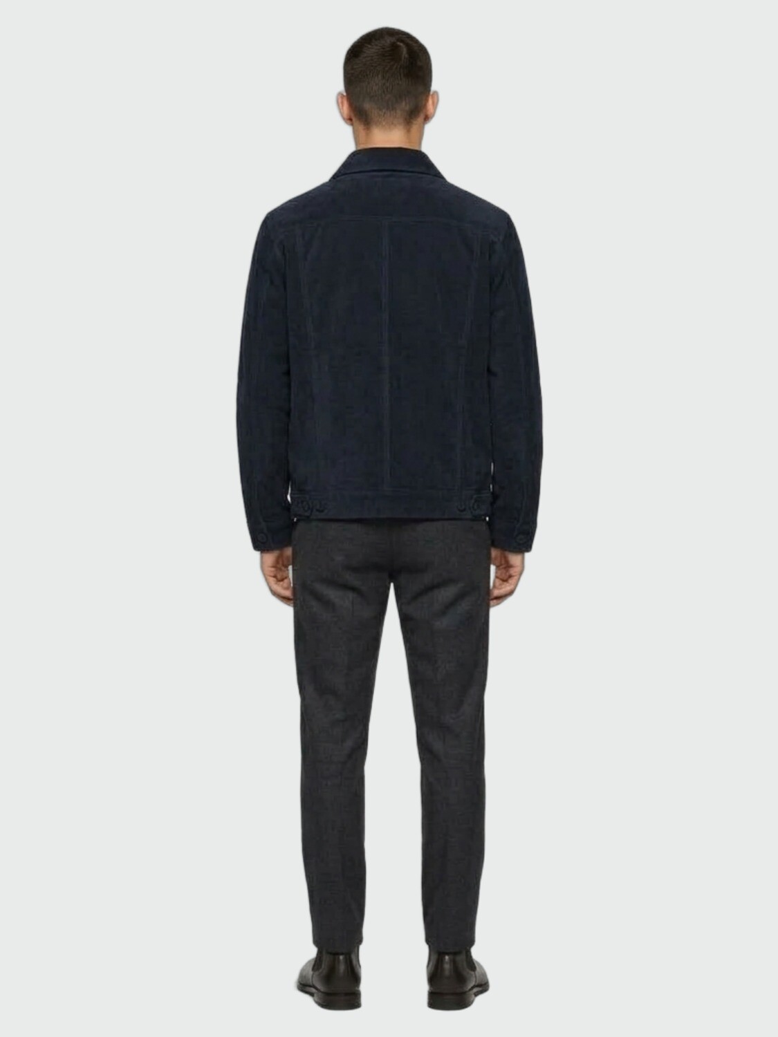 BOSS - Chaqueta Nappalan Azul Oscuro