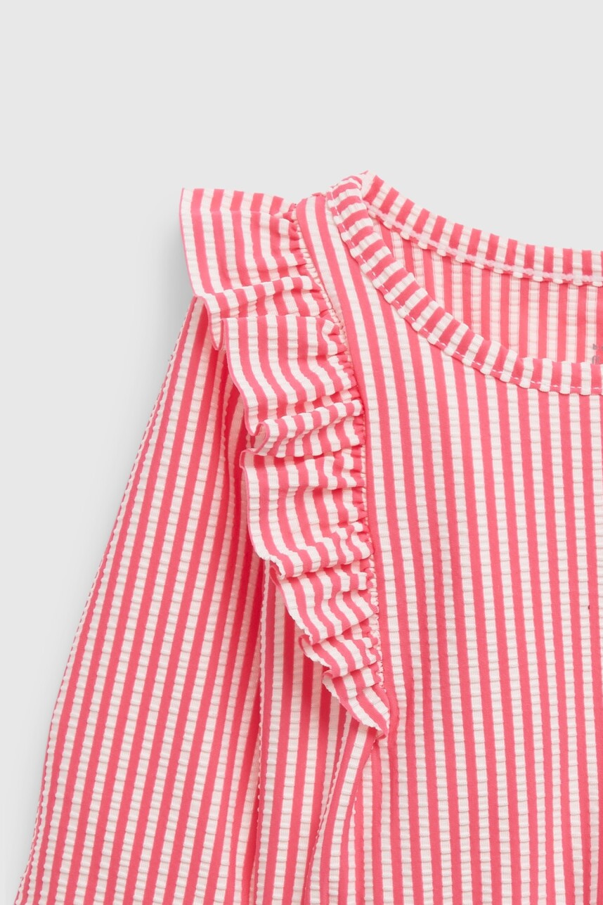 Traje De Baño Remera Manga Larga Bebé Sugar Coral