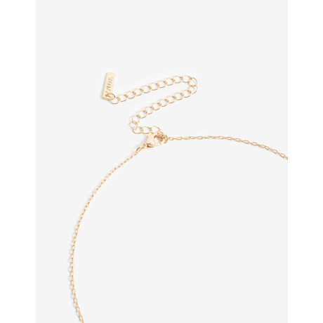 Collar Con Charm Floral Dorado