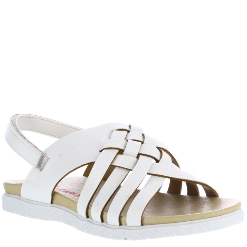 Sandalias de Niña MINI Miss Carol MAIA trenzada Blanco