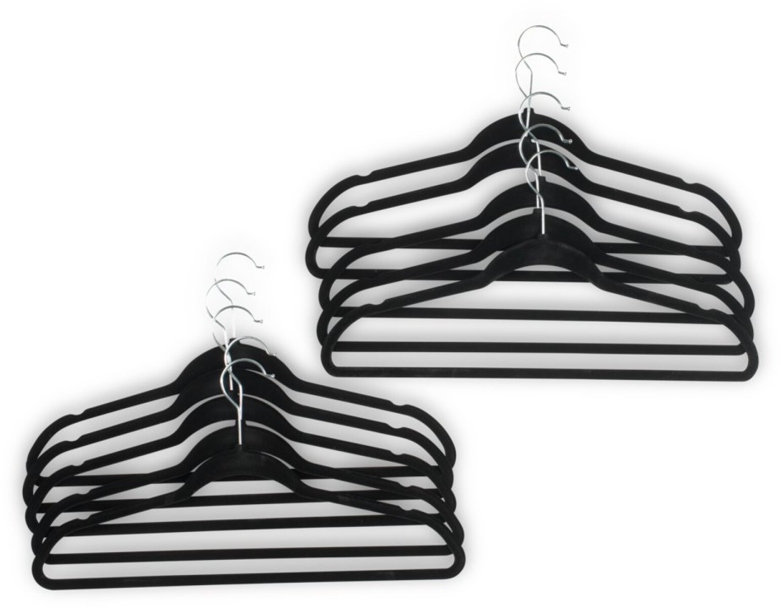 Perchas HEKTOR L45cm 10 unidades - Negro 