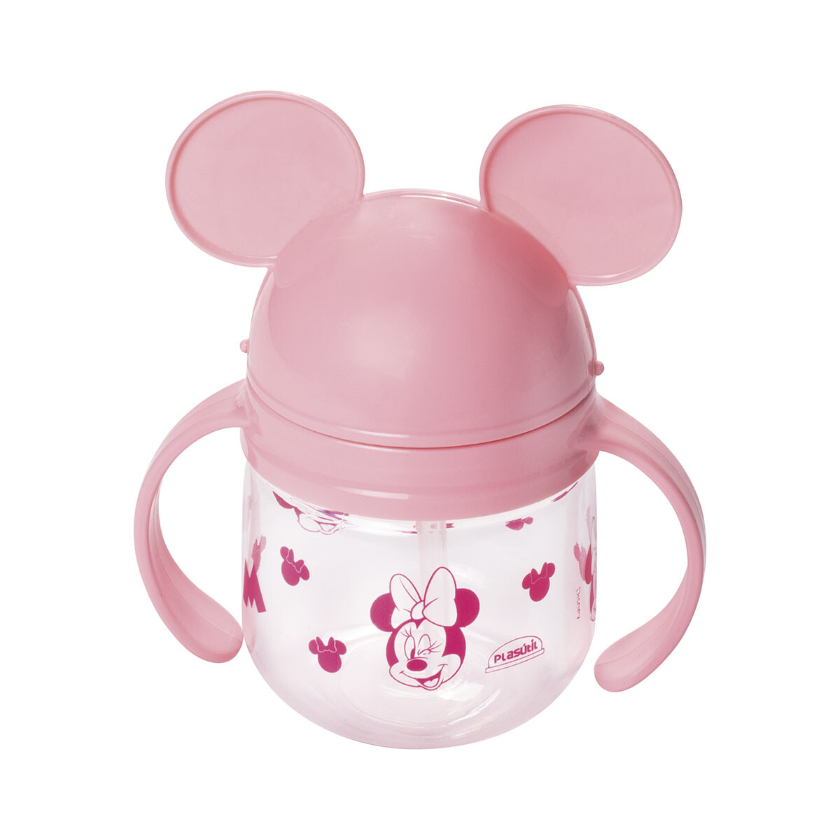 Vaso Entrenador Minnie con Pajita y Tapa 260 ml - MINNIE 