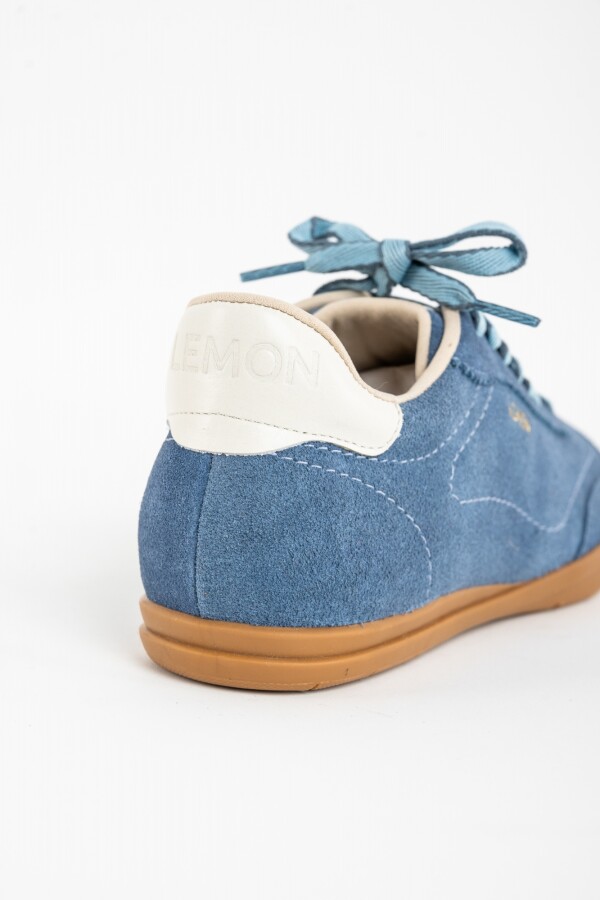 Zapatilla Gamuza Azul