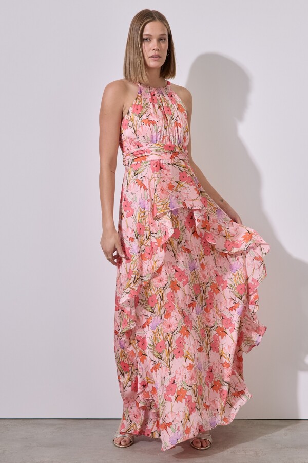 Vestido Maxi Sping CORAL/MULTI
