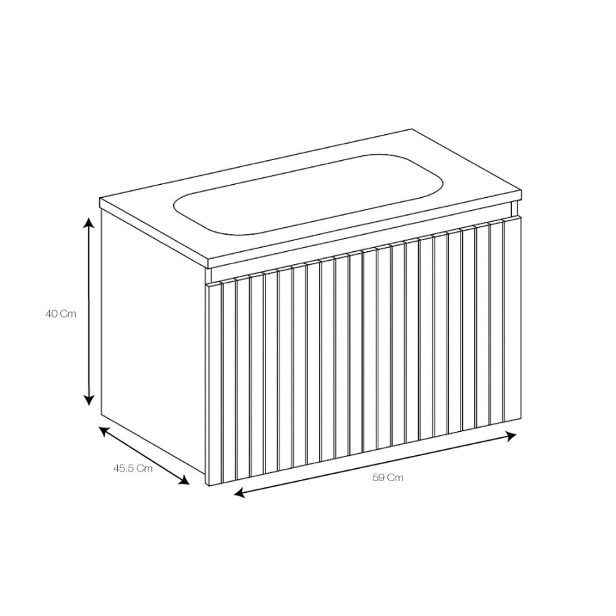 Mueble Caroline Carmesi 60 Mueble Caroline Carmesi 60