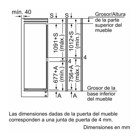 Heladera Panelable Bosch KIV86VSE0 267 lts Heladera Panelable Bosch KIV86VSE0 267 lts