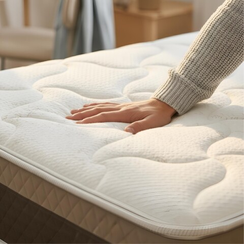 Sommier con Resortes Pocket Espuma Alta Densidad y Eurotop Soporte 130 Kg 1 Plaza 88 cm de Ancho