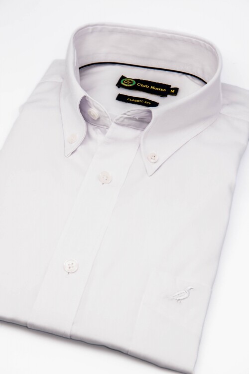 Camisa Button Down - Non Iron Blanco