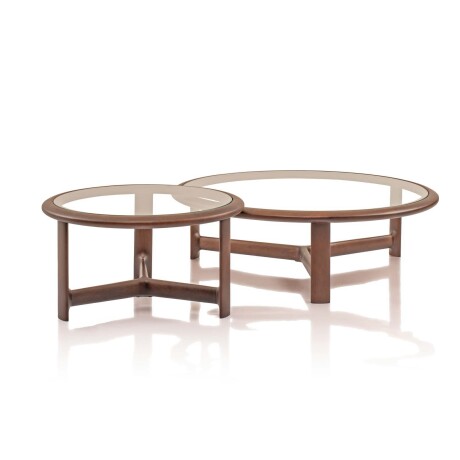 MESA RATONA MADERA-Y-VIDRIO MARRON DONATELLA M CACAO