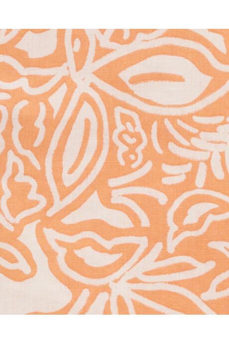 Set dos piezas, short de lona y camisa de lino diseño palmeras Sin color