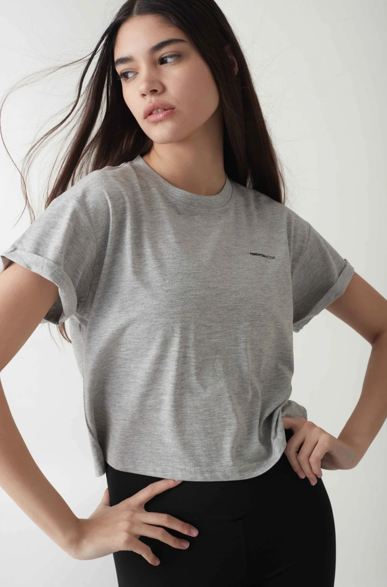 Remera Asteria - Gris Melange 