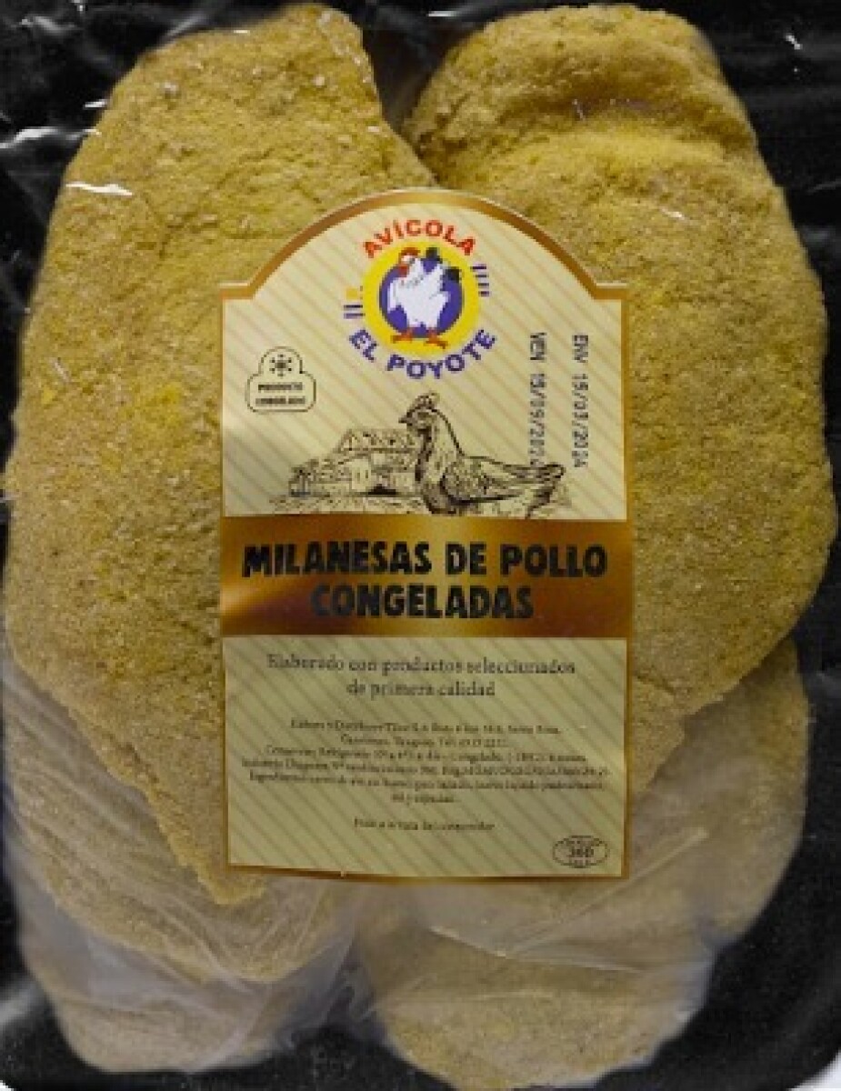 Milanesas de pollo congeladas aprox 6 uds 