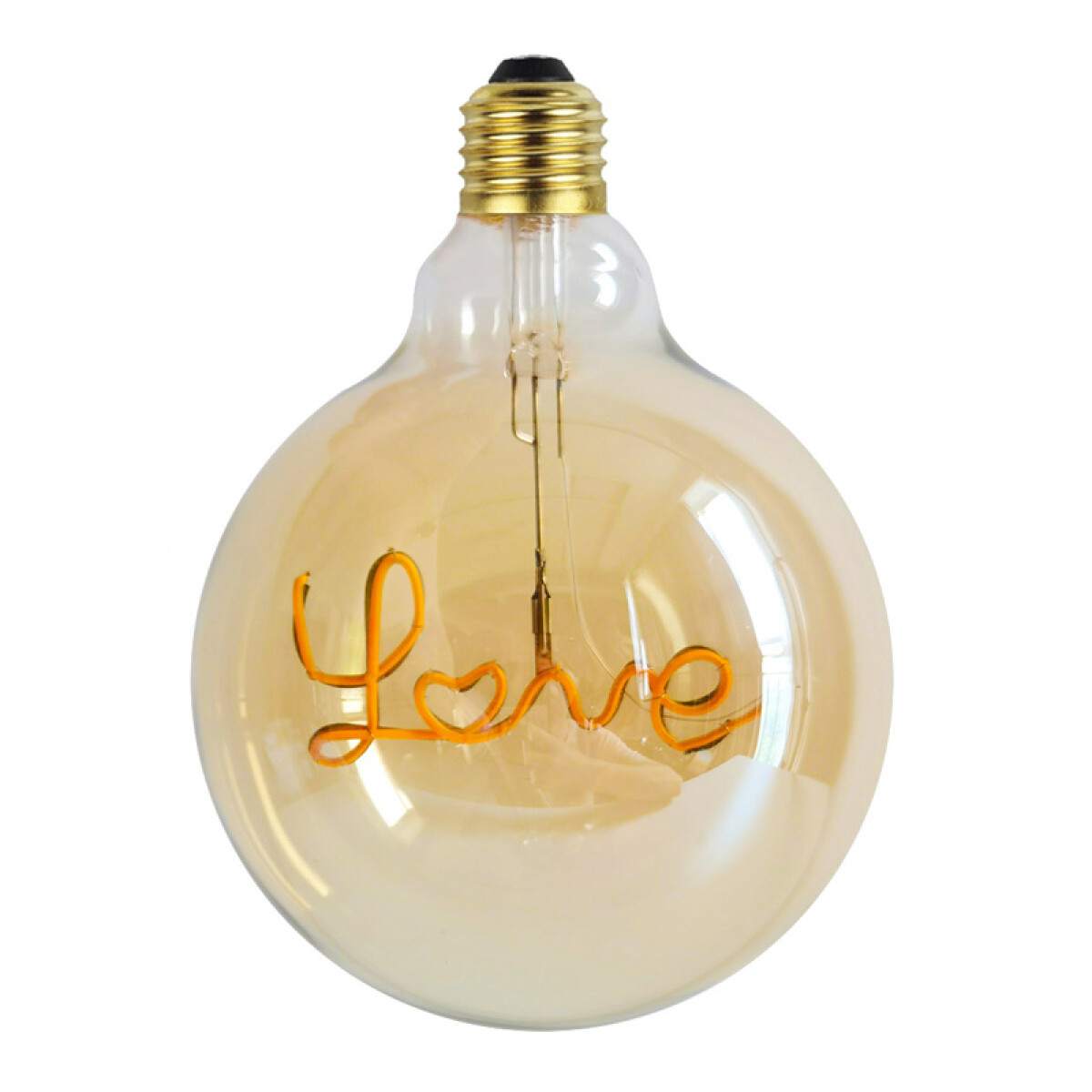 Lámpara Filamento Decorativa LED Ambar G125 Love 