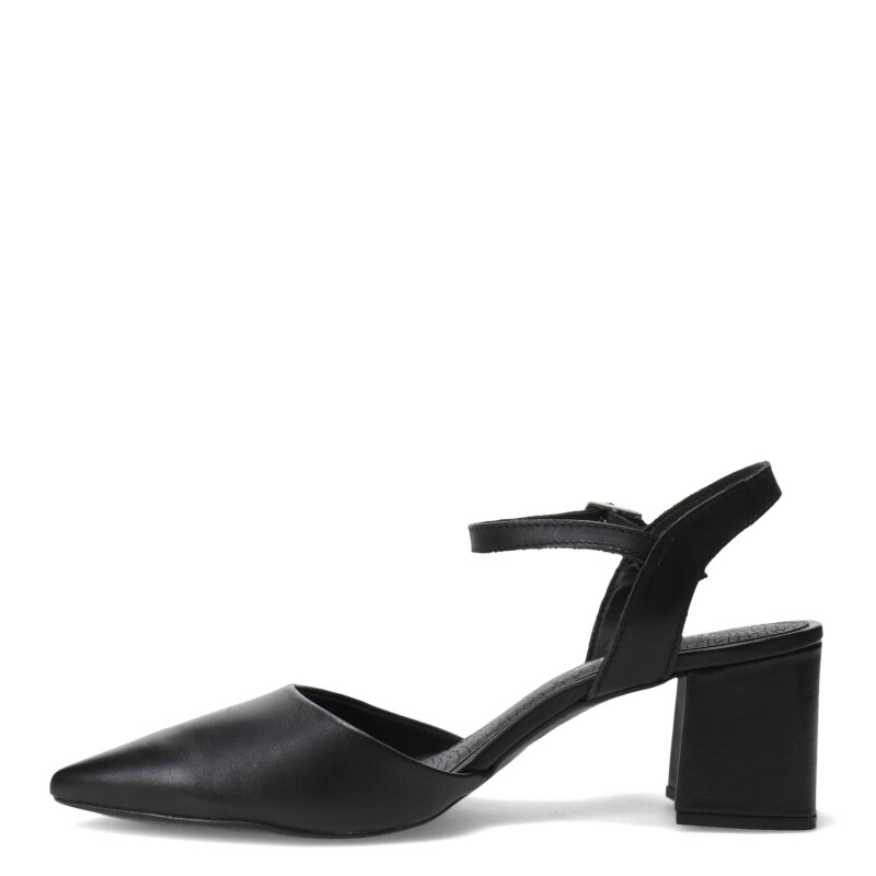 Zapato de Mujer Bottero abierto con tobillera Negro