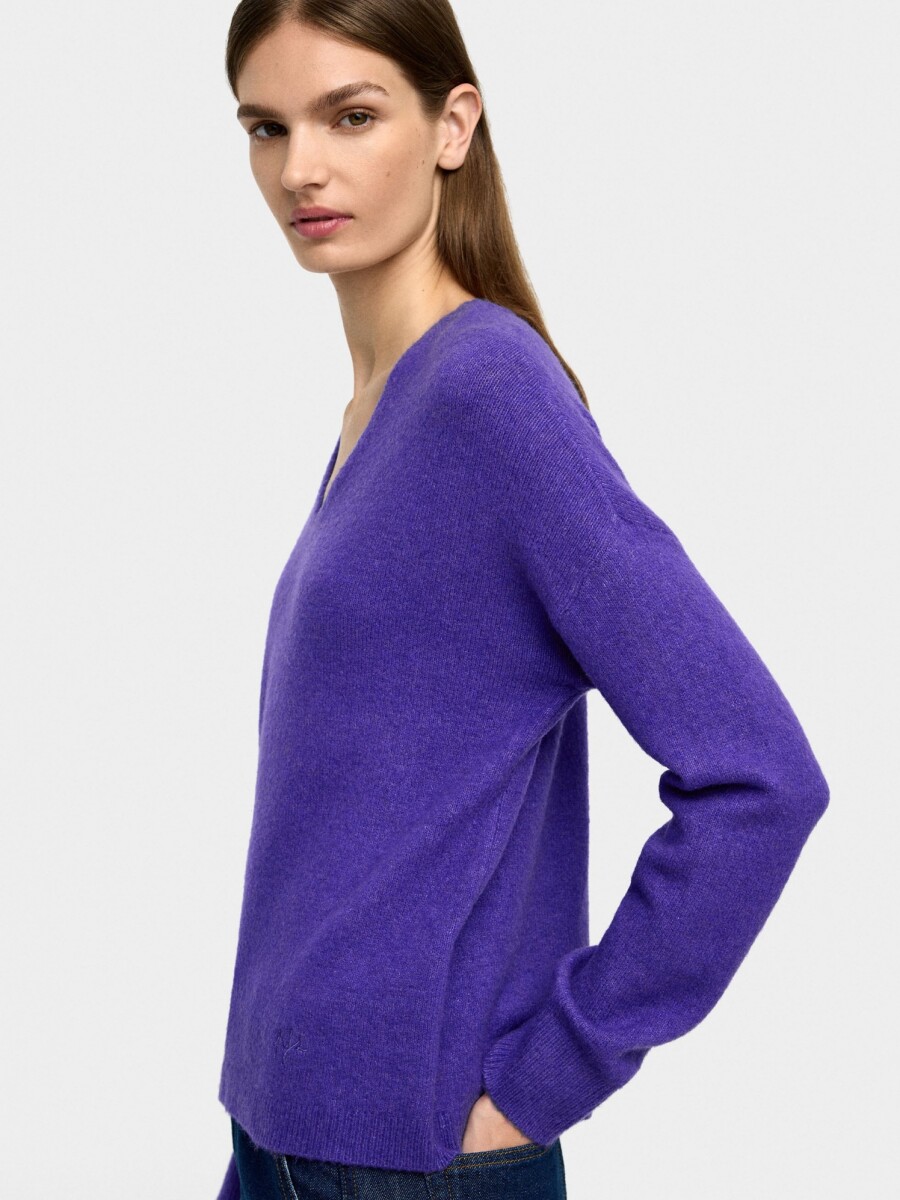 Jersey De Punto violeta