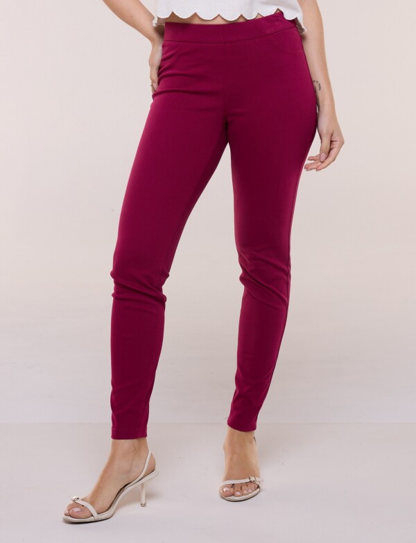 Jegging Slim BORDEAUX